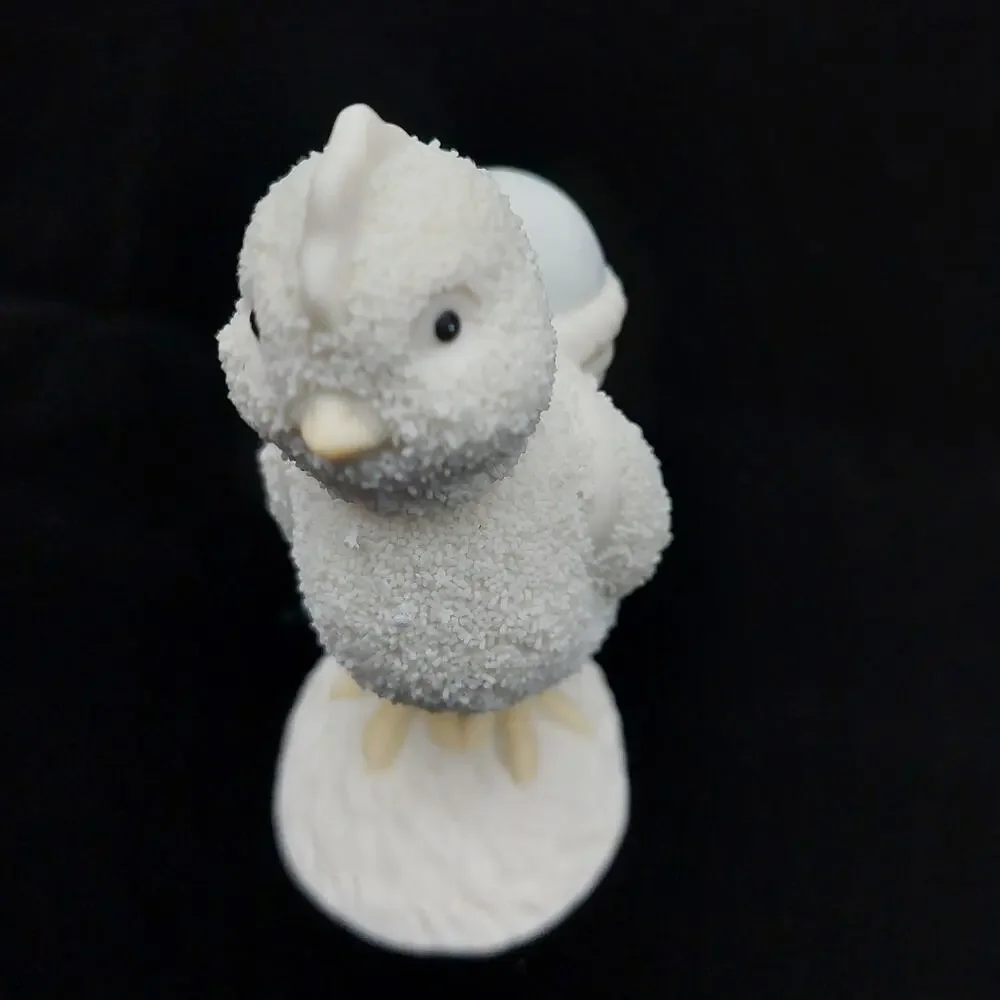 Dept 56 Snowbunnies Small Chick Figurine 24276 Easter Bobblehead Porcelain 2002